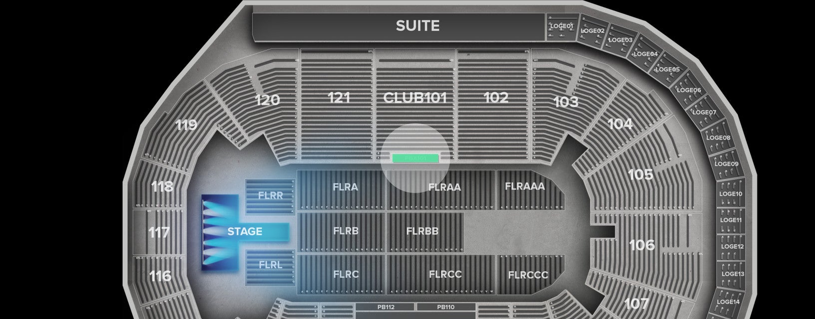 Seat view from Premium Box