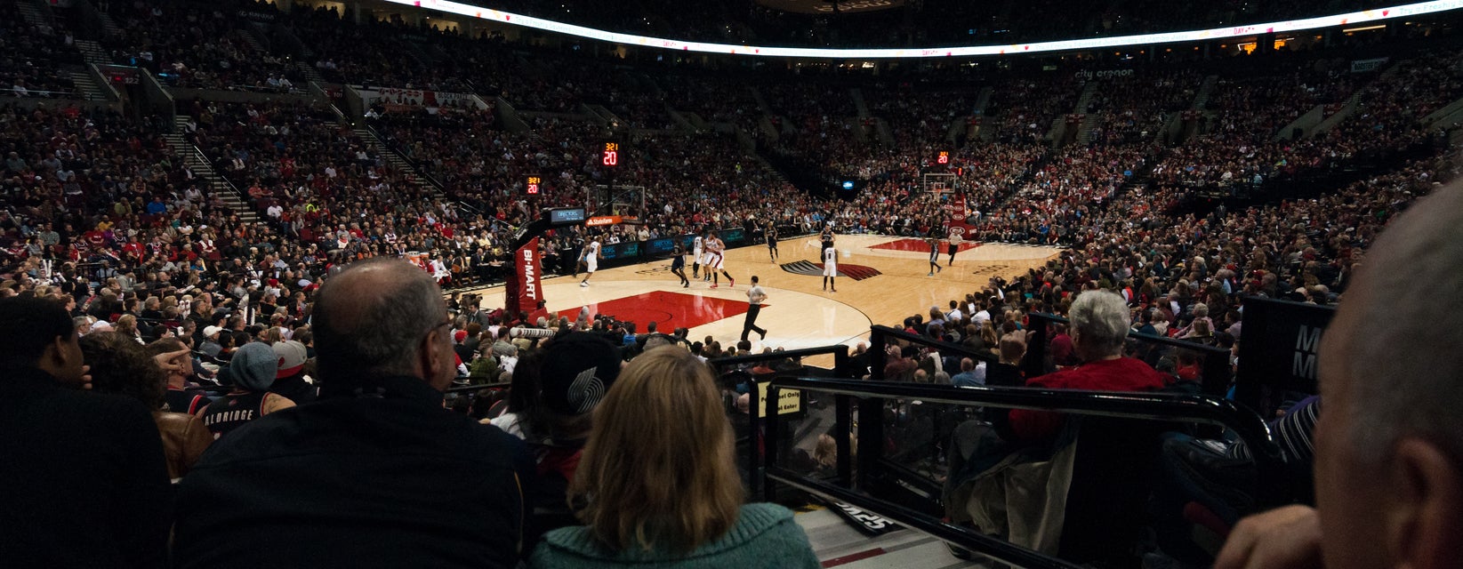 Seat view from Courtside Baseline