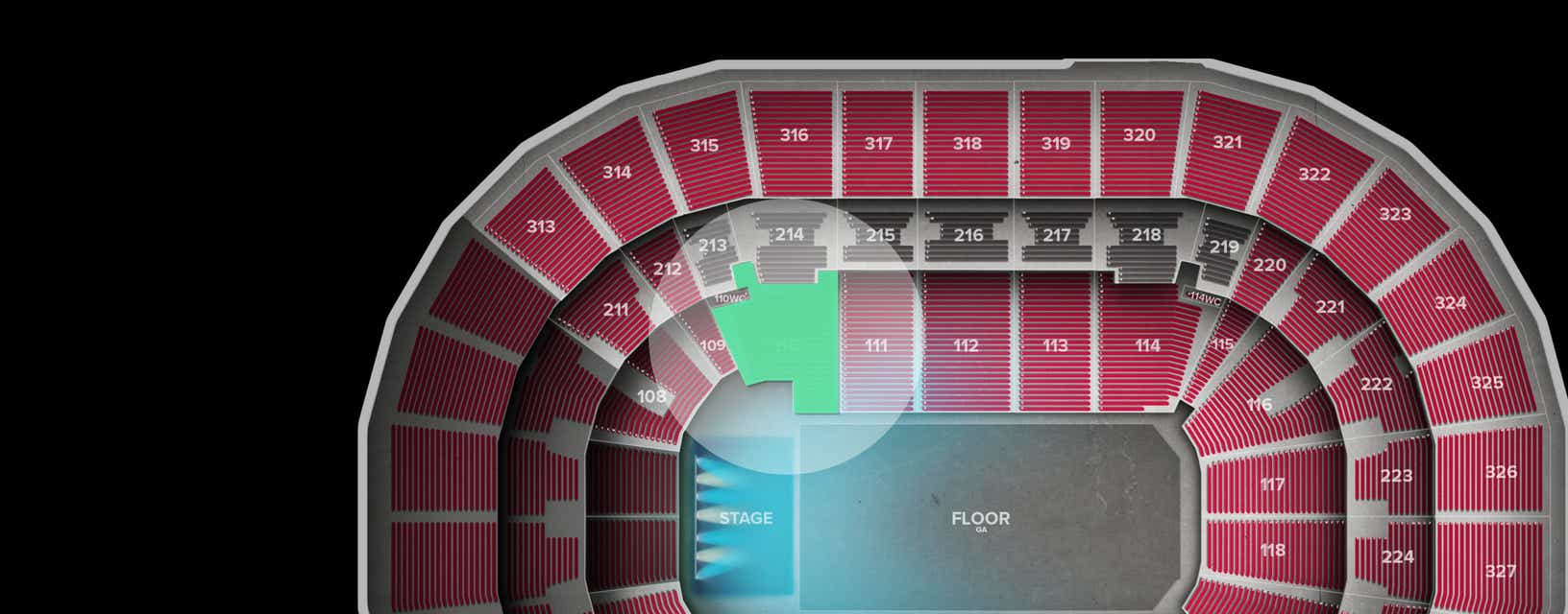 Seat view from Lower