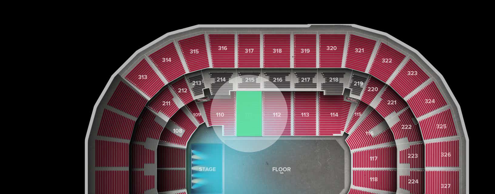 Seat view from Lower