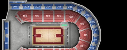 Seat view from Harlem Globetrotters Bench