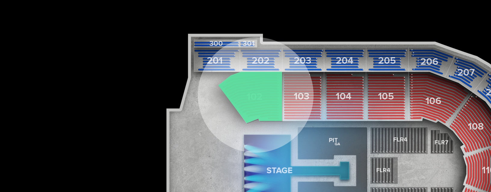 Seat view from Lower