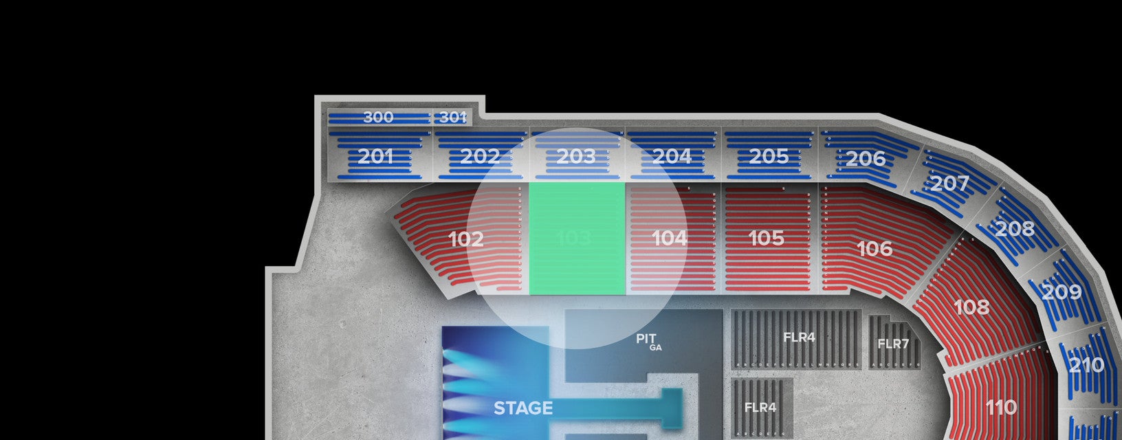 Seat view from Lower