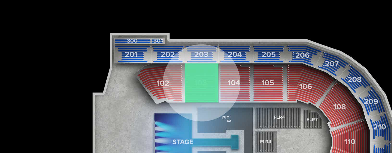 Seat view from Lower