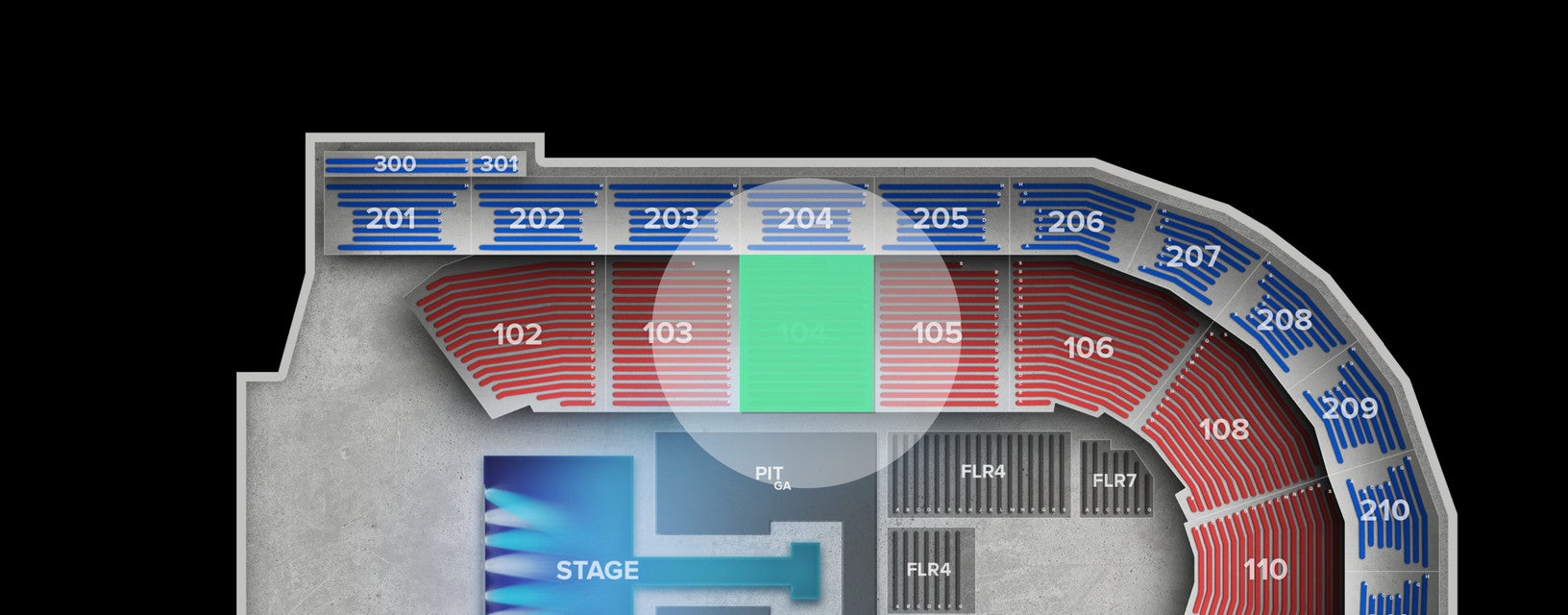 Seat view from Lower