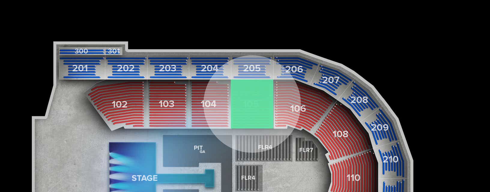 Seat view from Lower