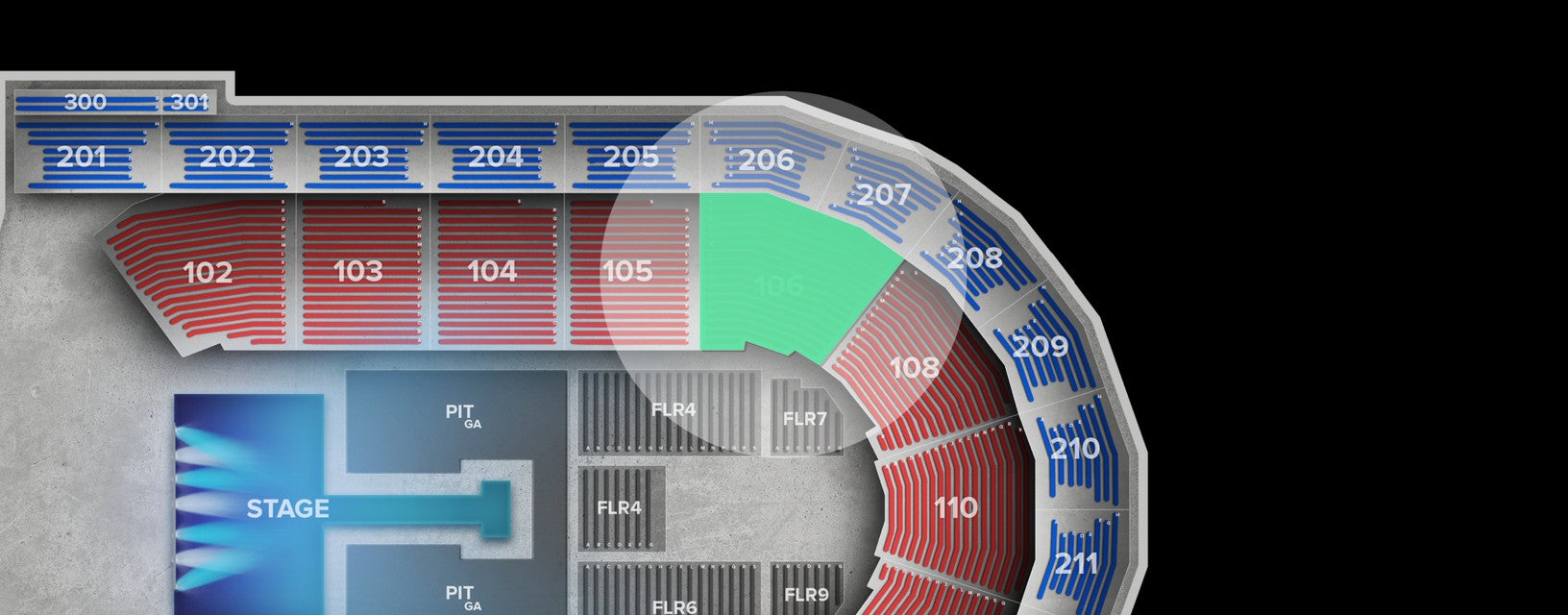 Seat view from Lower
