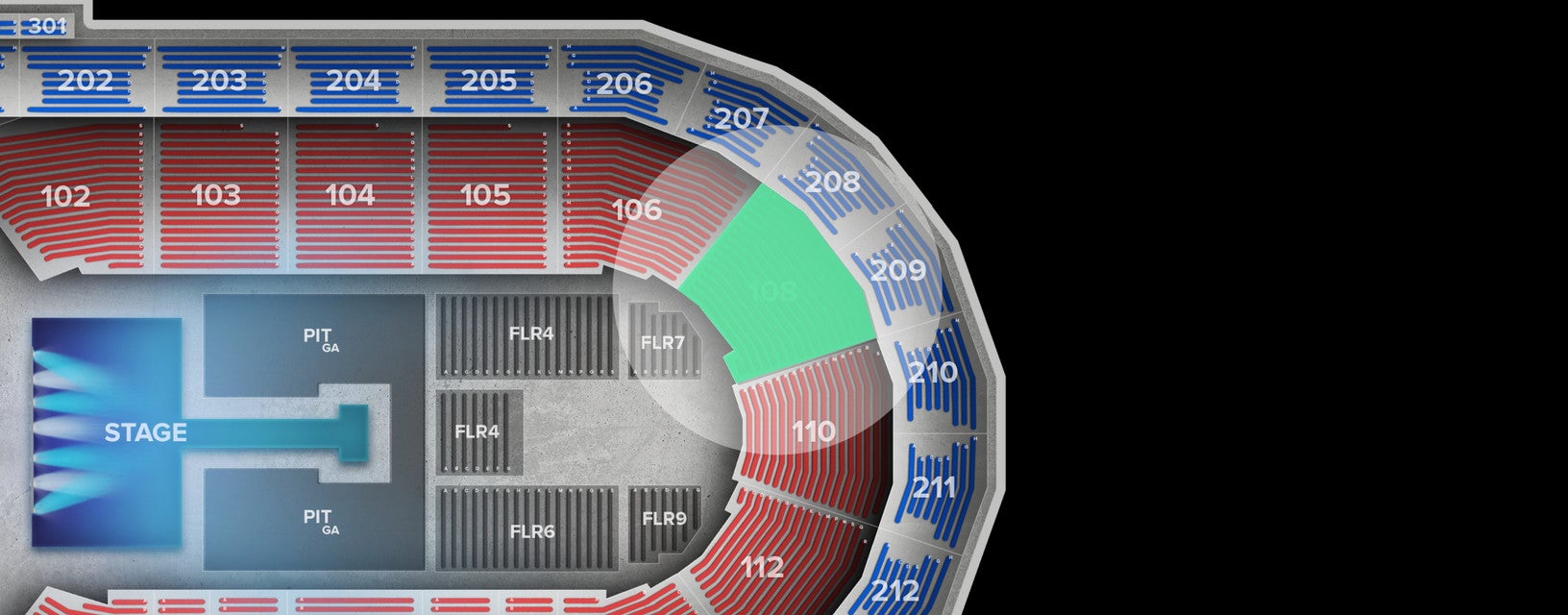 Seat view from Lower