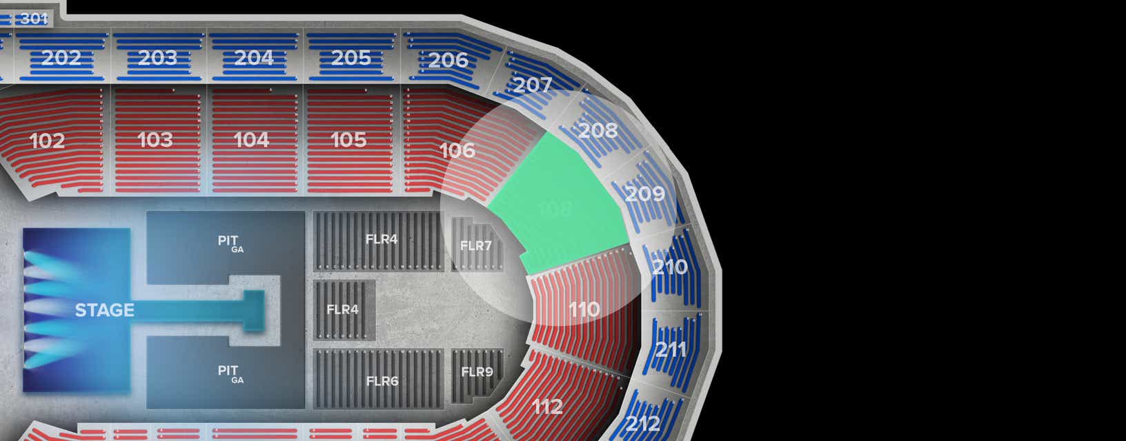 Seat view from Lower