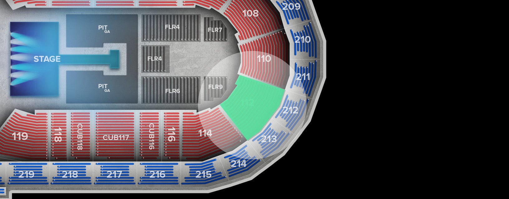 Seat view from Lower