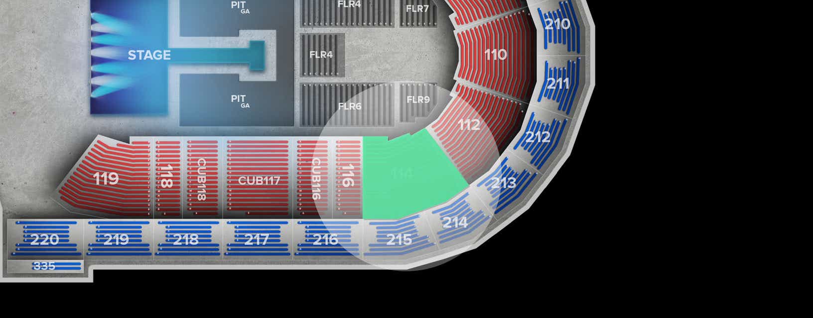 Seat view from Lower