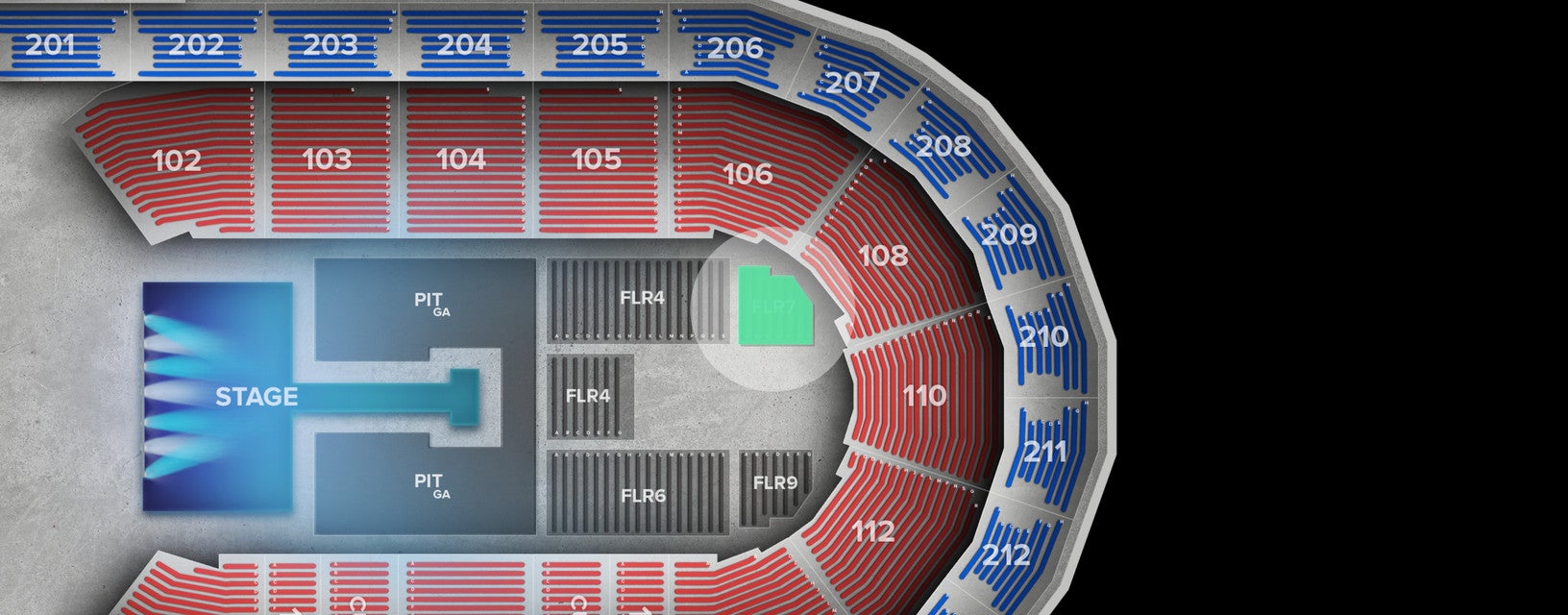 Seat view from Floor