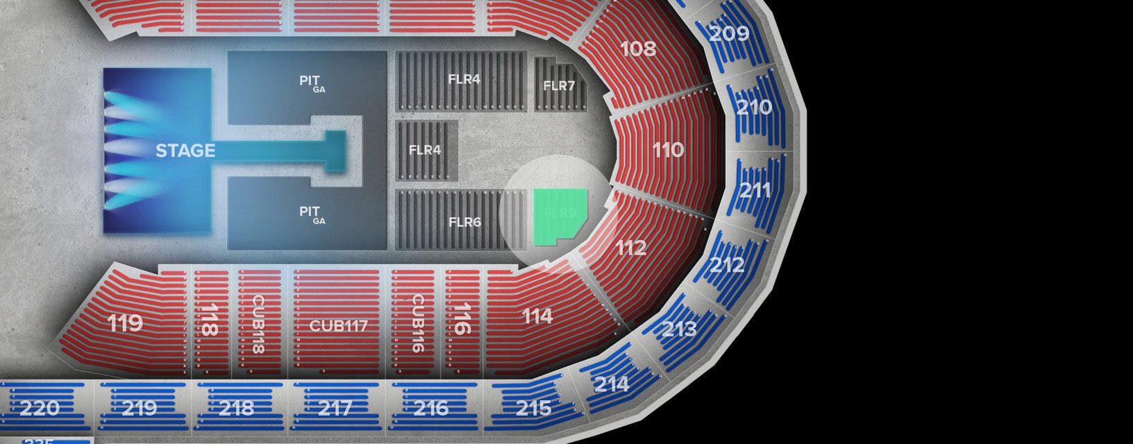 Seat view from Floor