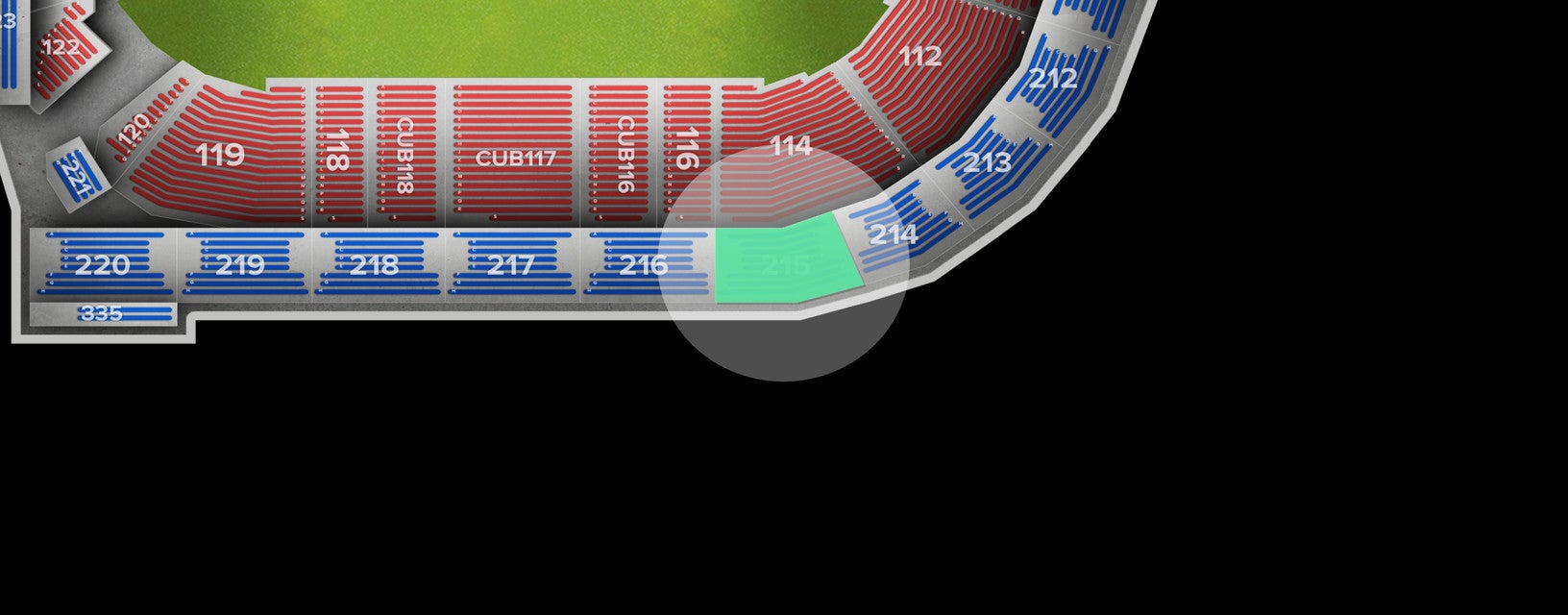 Seat view from Upper