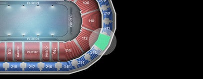 Seat view from Middle