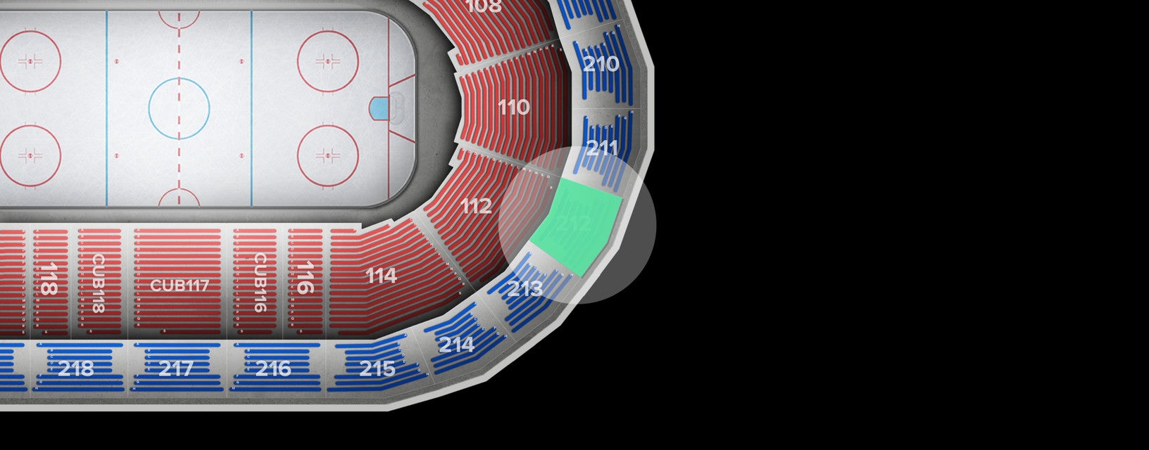 Seat view from Upper