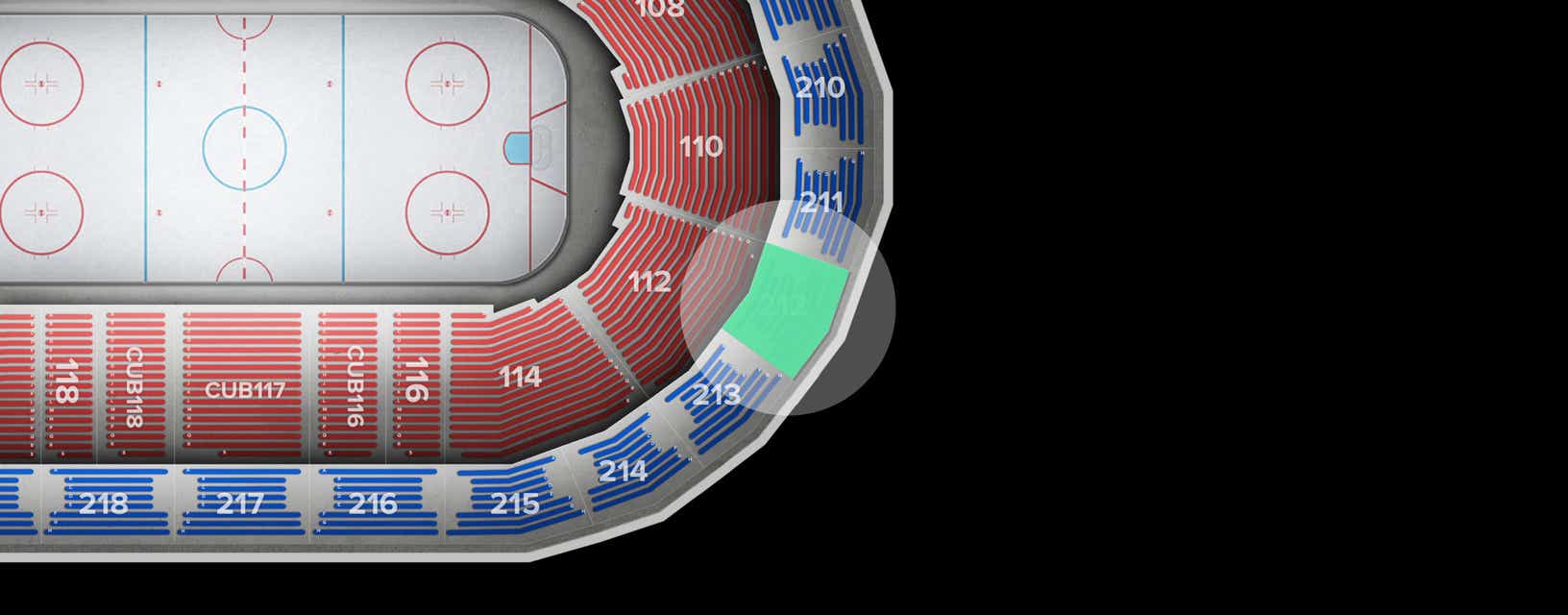 Seat view from Upper