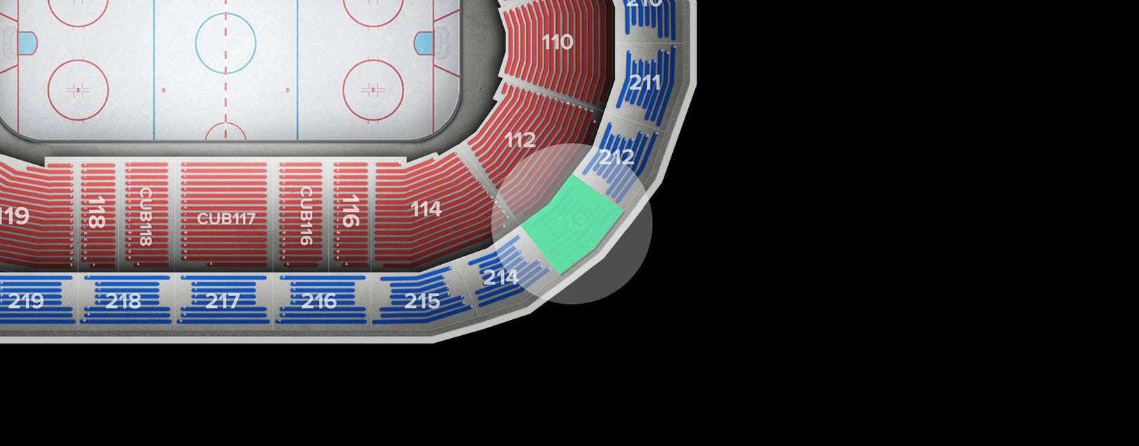 Seat view from Upper