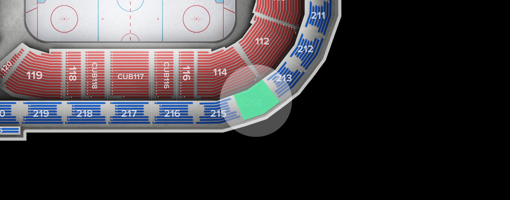 Seat view from Upper
