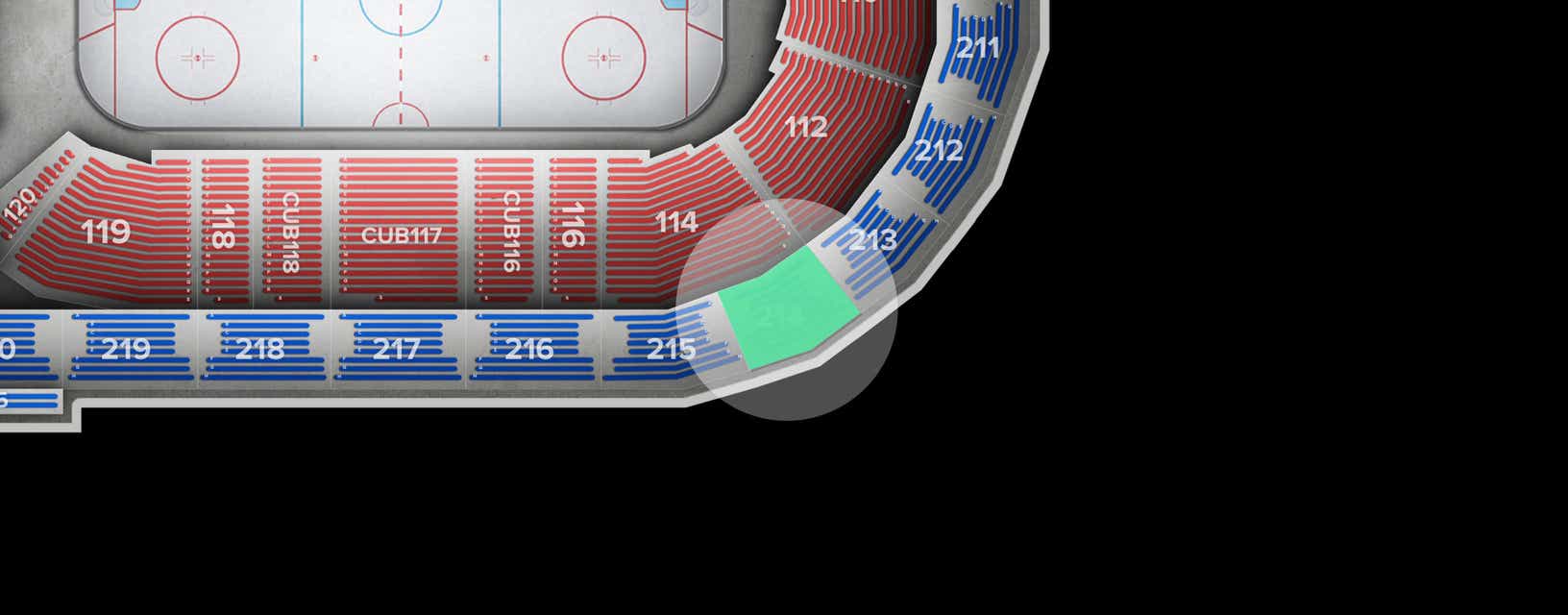 Seat view from Upper