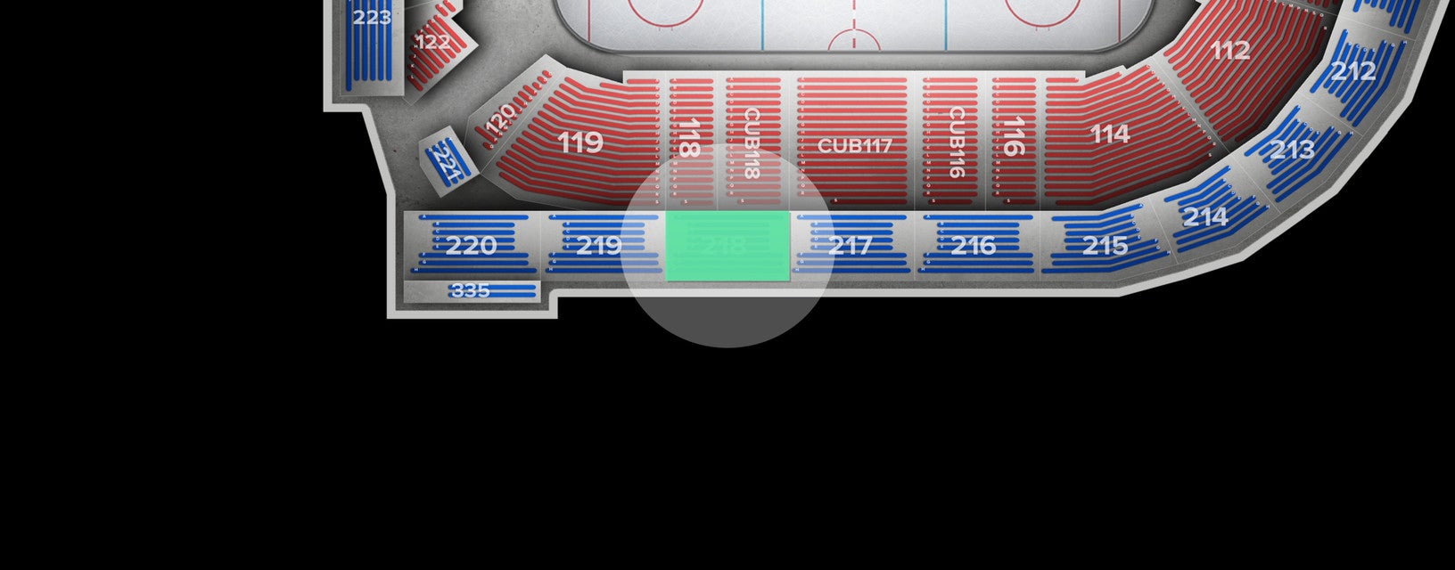 Seat view from Upper