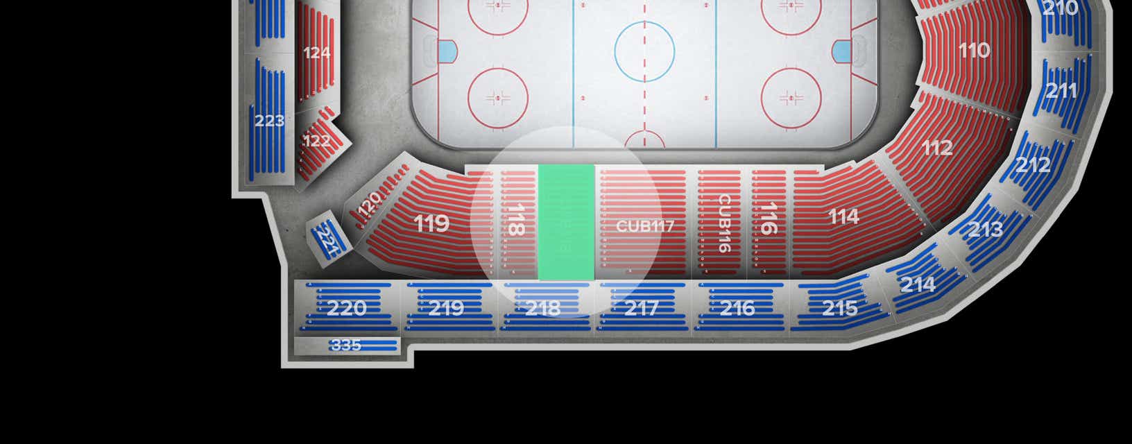 Seat view from Club