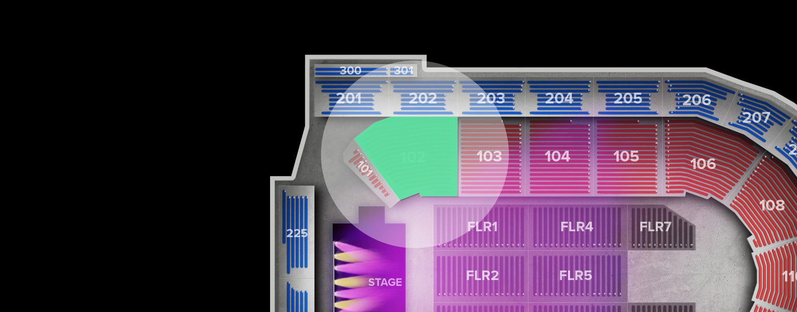 Seat view from Lower