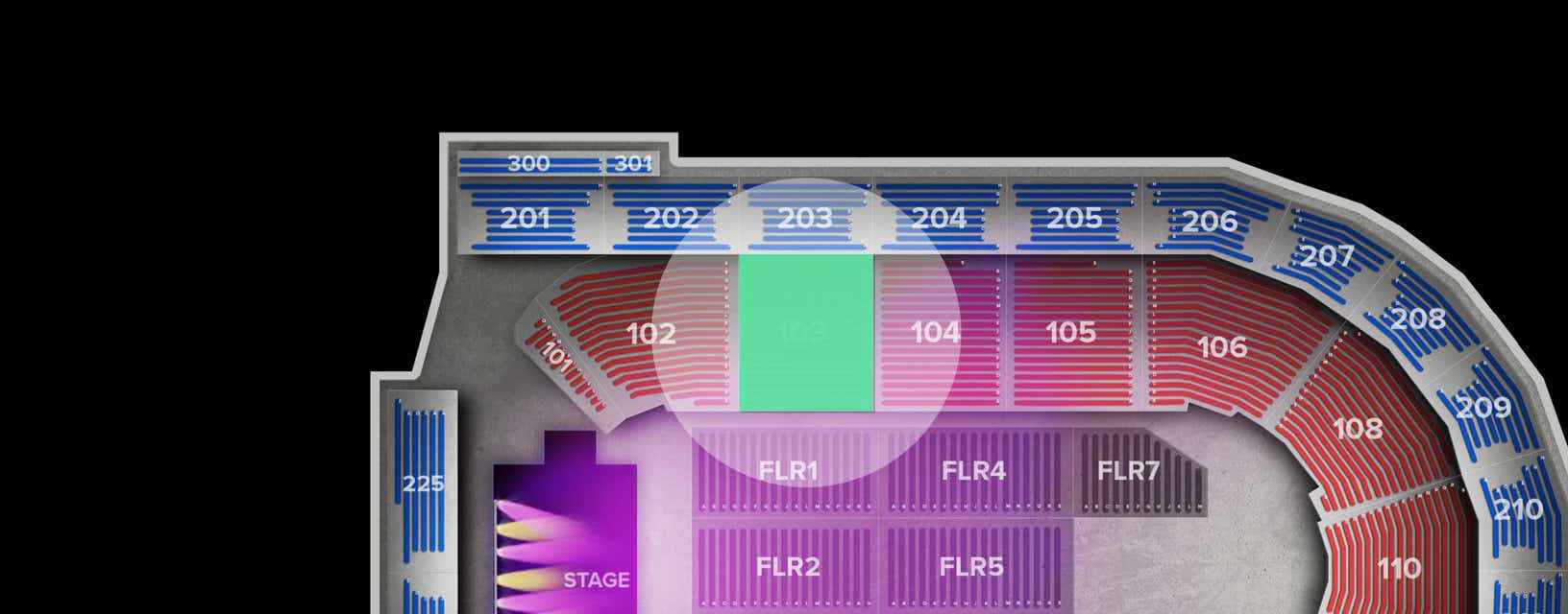 Seat view from Lower