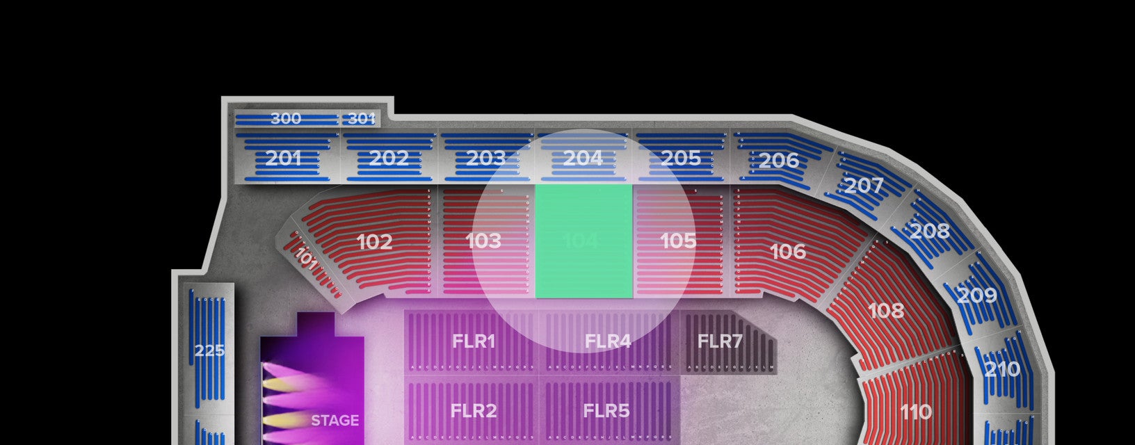 Seat view from Lower