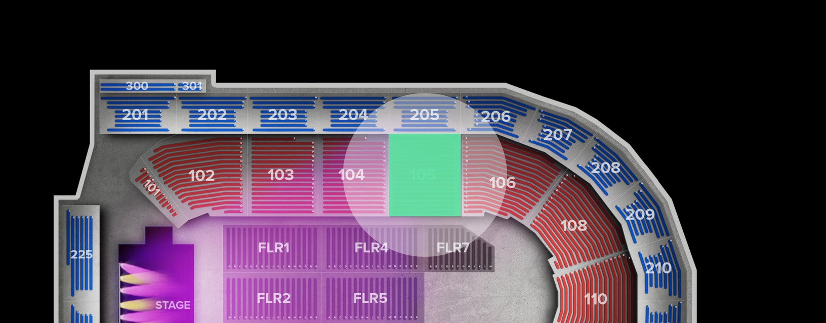 Seat view from Lower
