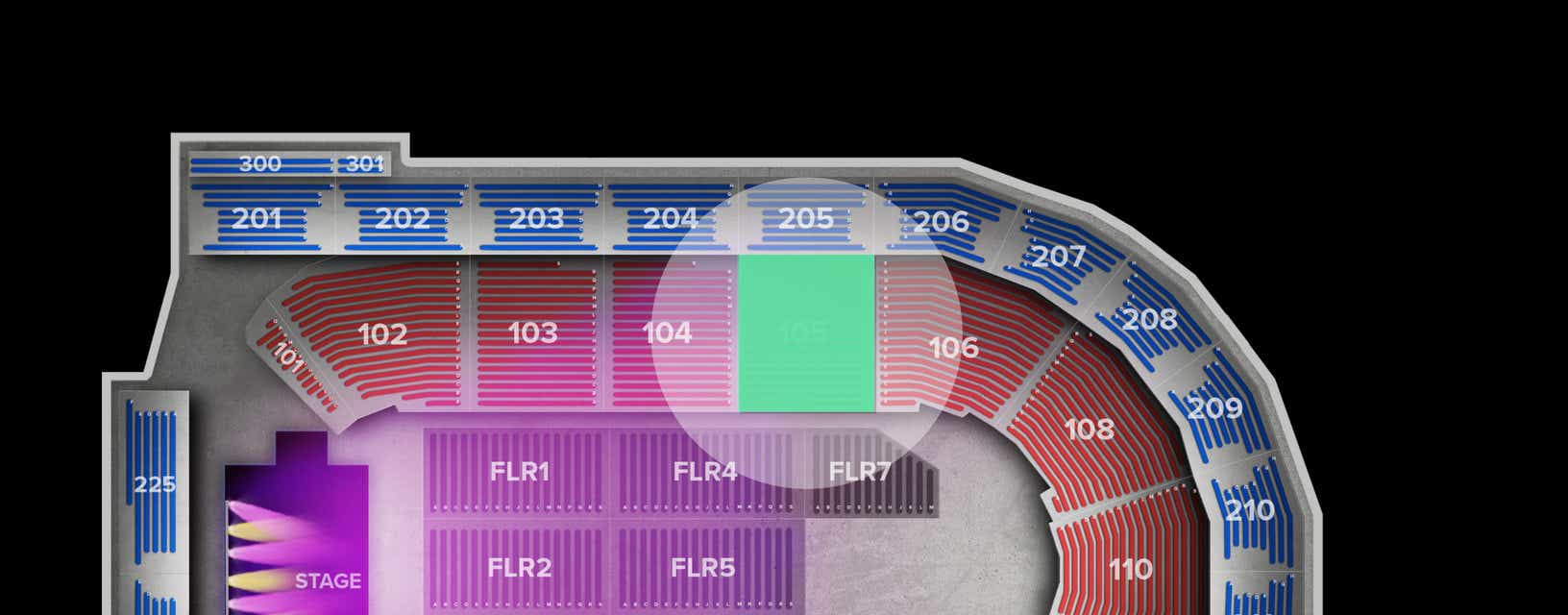 Seat view from Lower