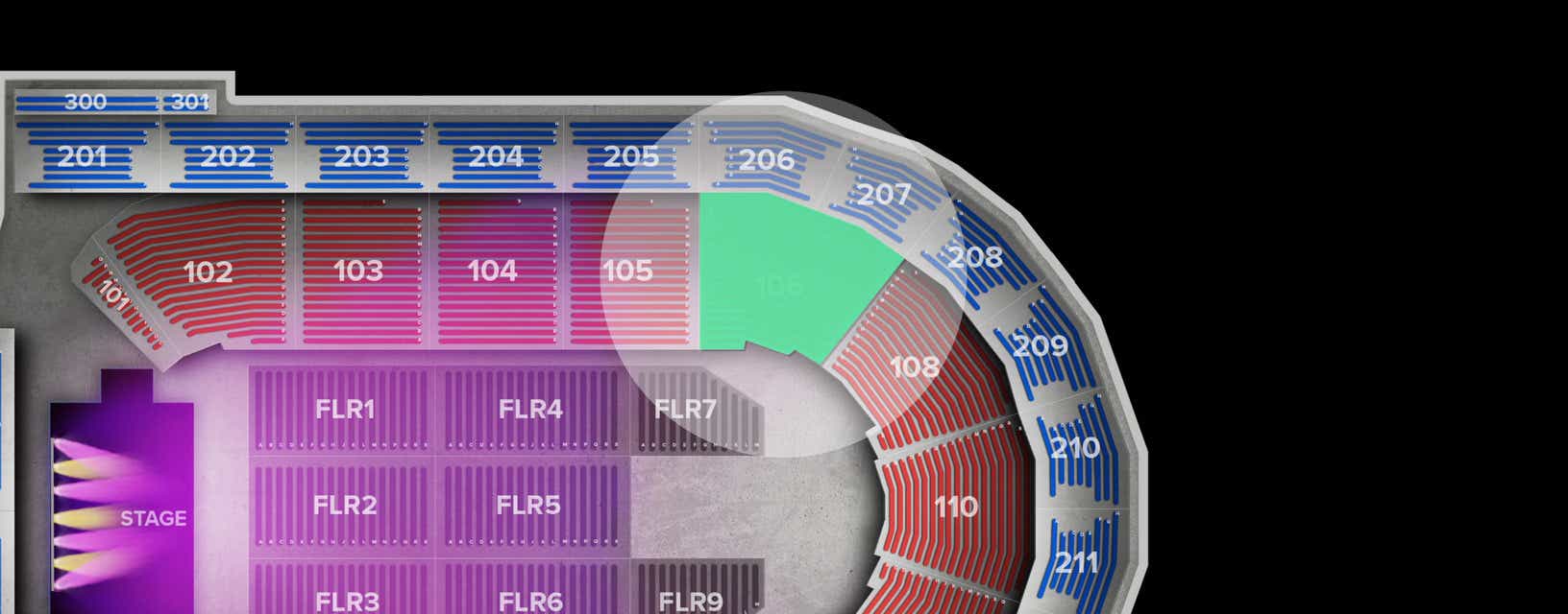 Seat view from Lower