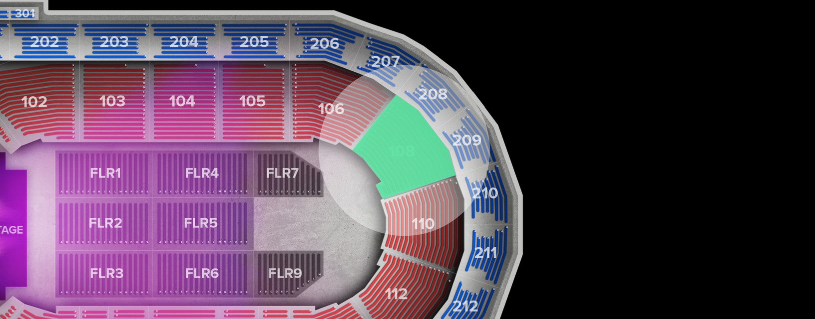 Seat view from Lower