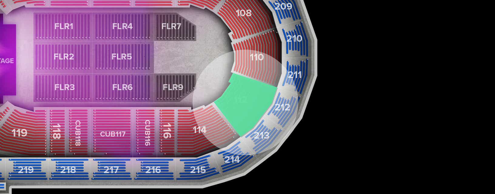 Seat view from Lower