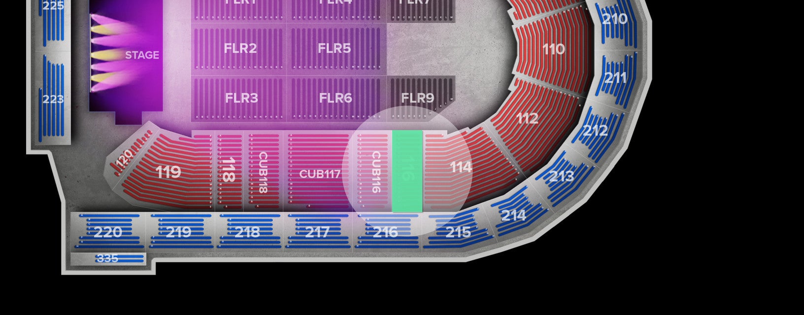 Seat view from Lower
