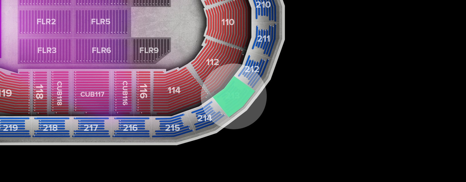 Seat view from Middle