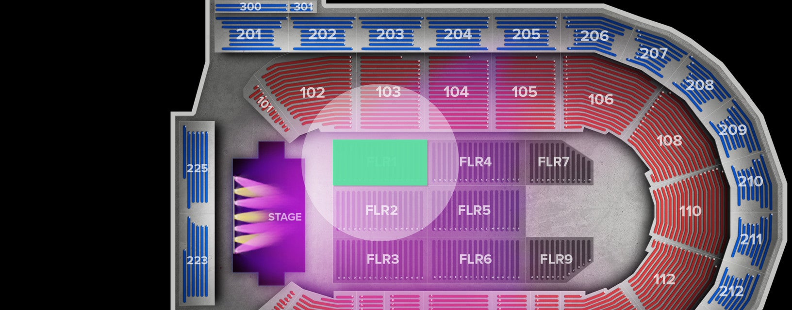 Seat view from Floor