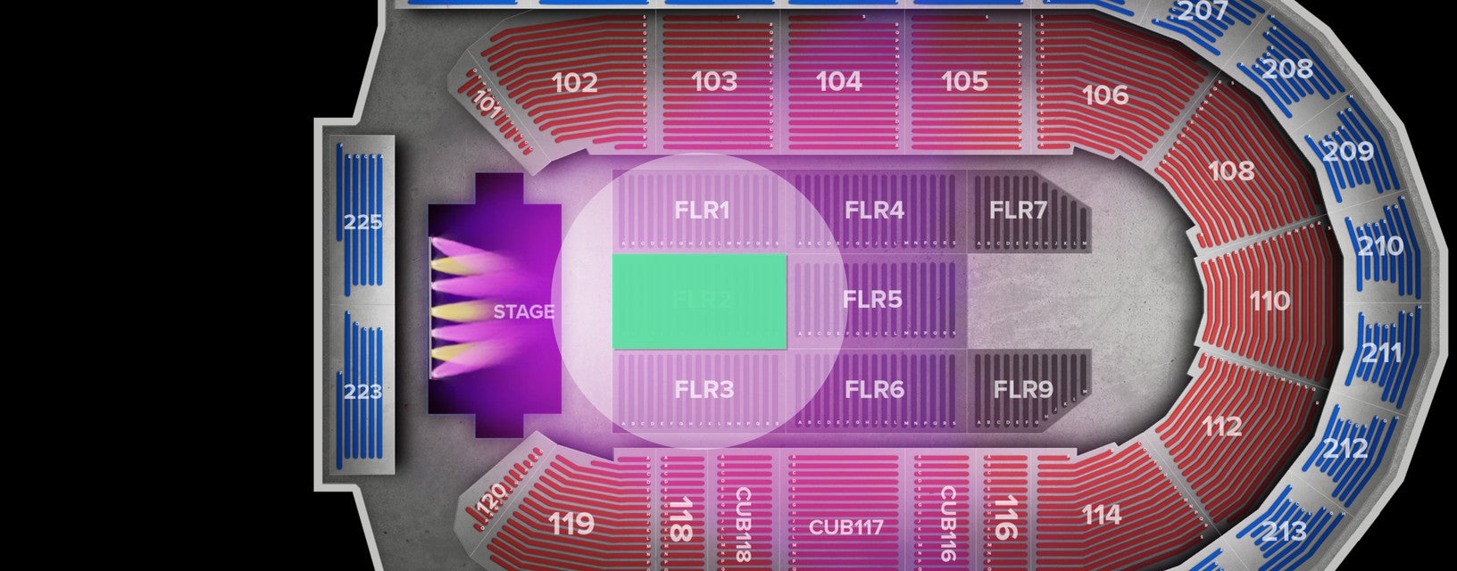 Seat view from Floor