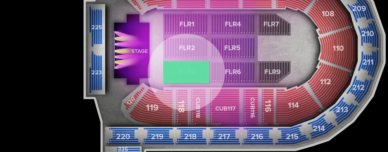 Seat view from Floor