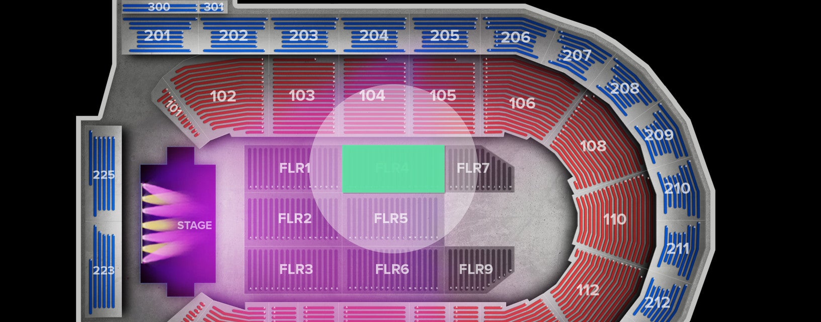 Seat view from Floor