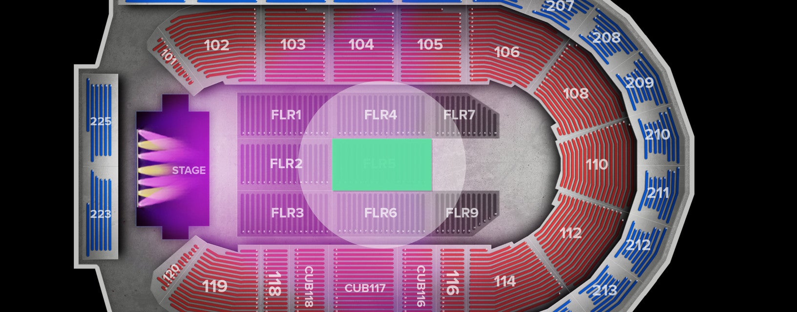 Seat view from Floor