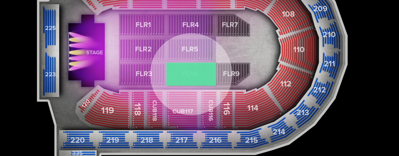 Seat view from Floor