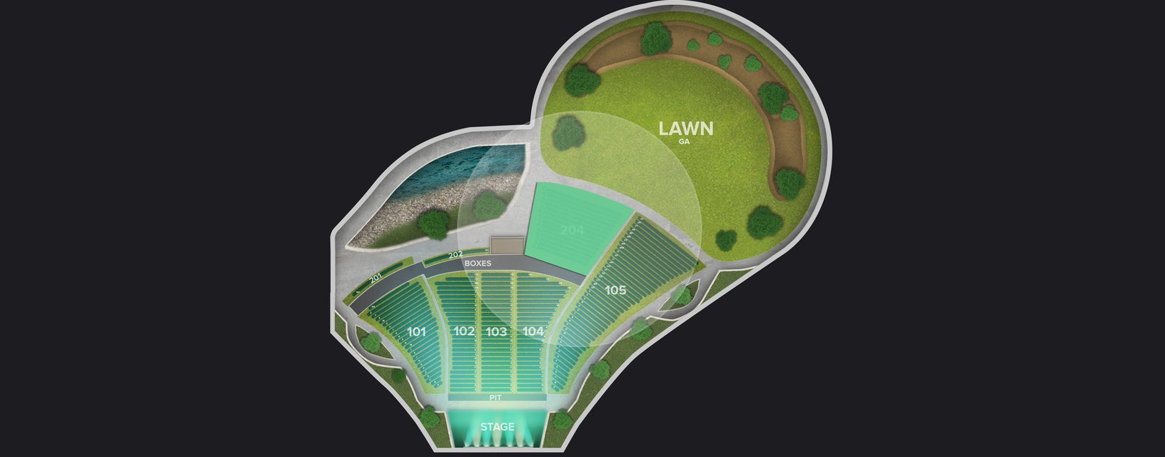 Seat view from Middle