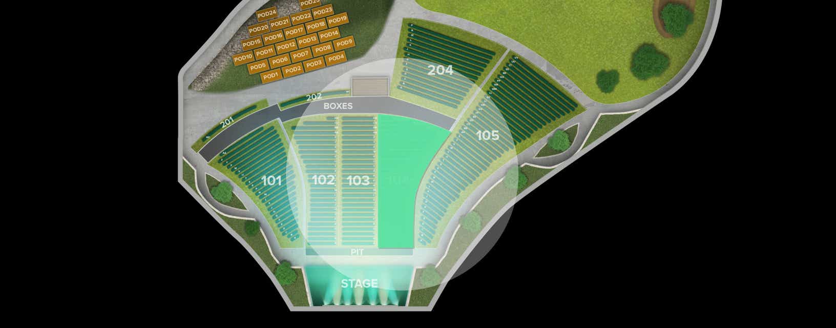 Seat view from Lower