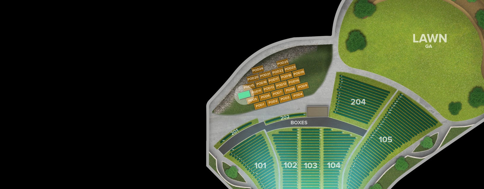 Seat view from Pod