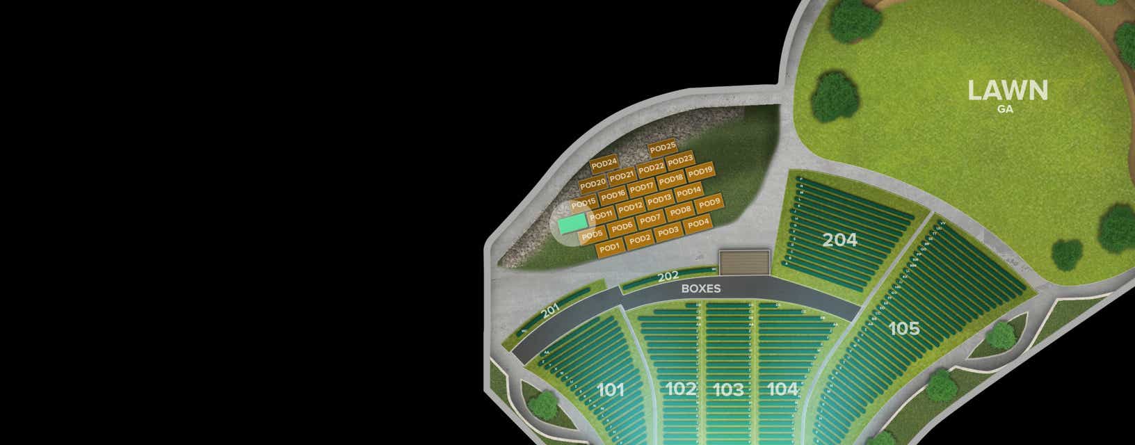 Seat view from Pod