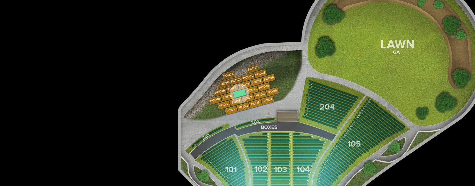 Seat view from Pod