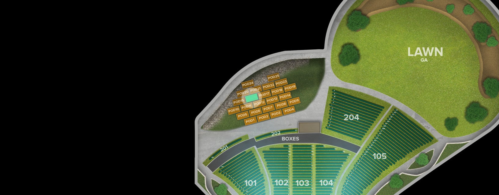 Seat view from Pod