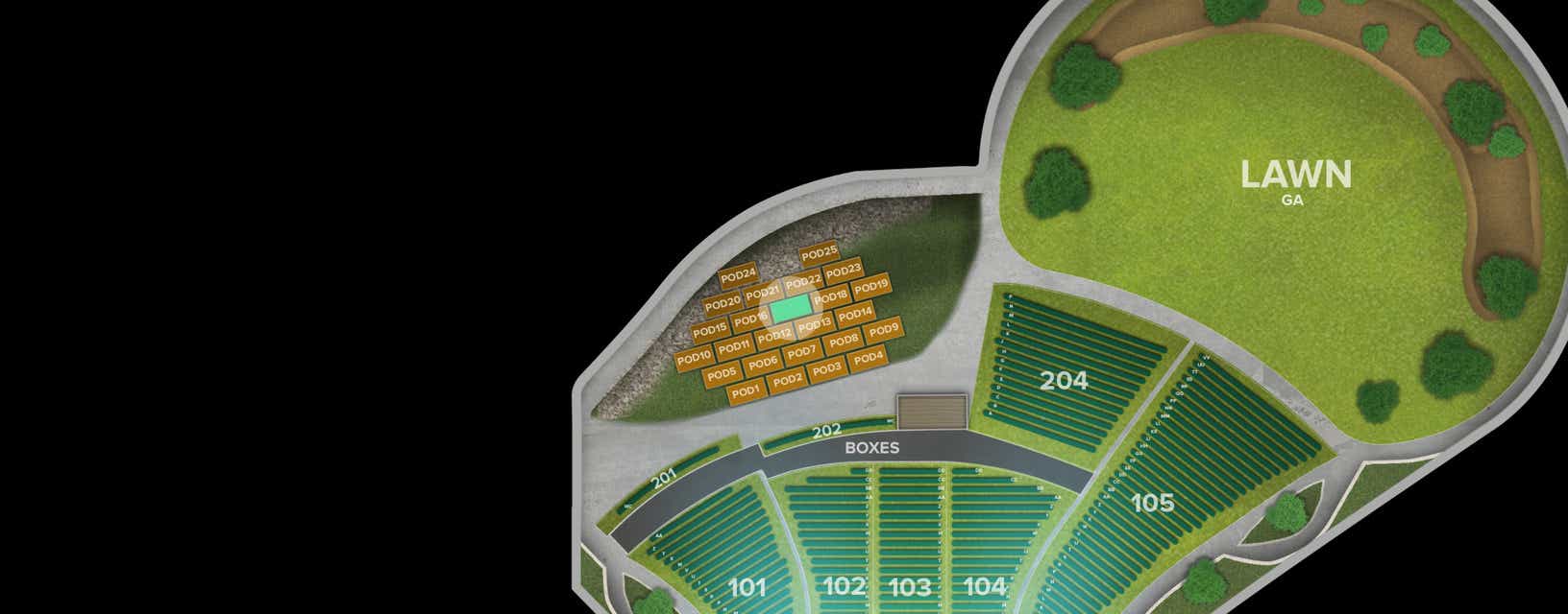 Seat view from Pod