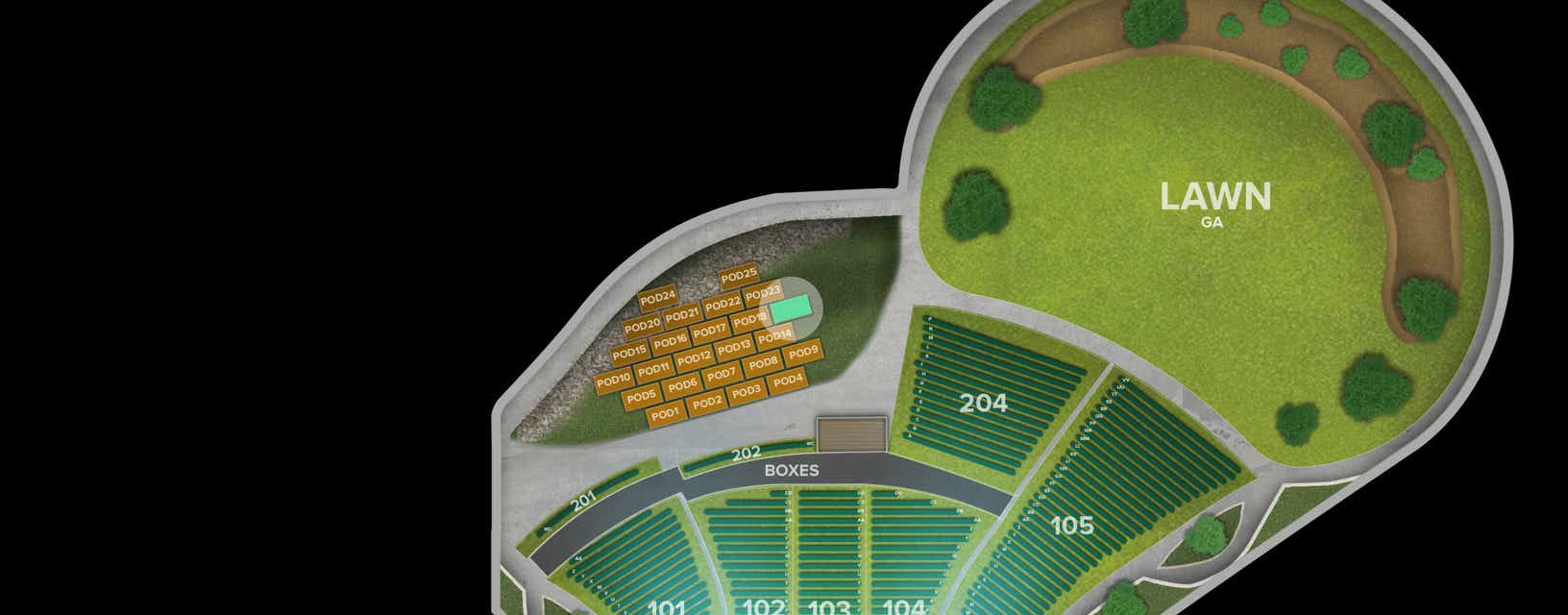 Seat view from Pod